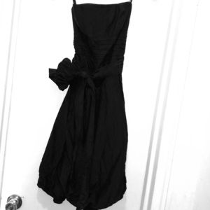 Gorgeous Vintage BCBG Strapless Black Party Dress